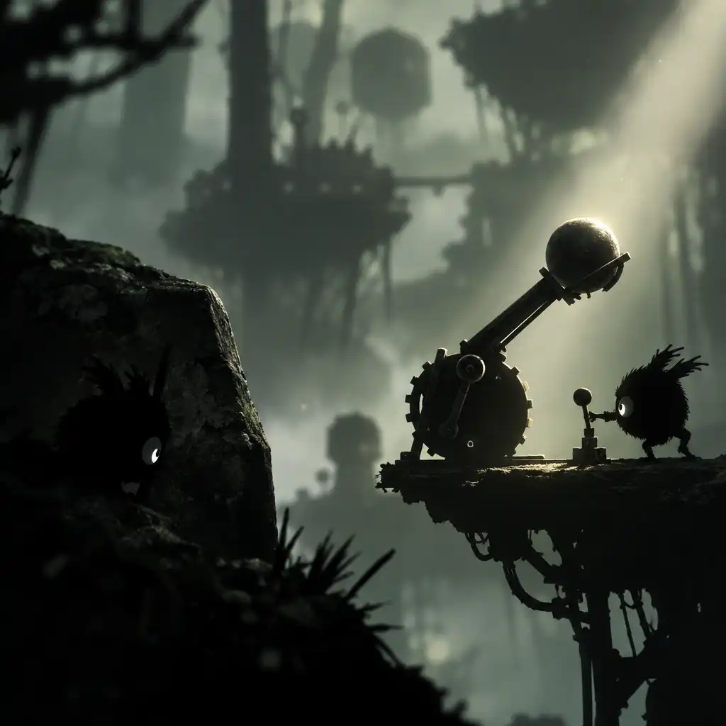 Strategiczny moment w BADLAND multiplayer: postacie ukrywające się i aktywujące pułapki